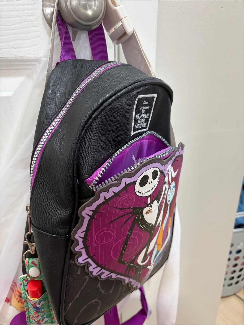 Disney The Nightmare Before Christmas Mini Backpack - Black, Purple, Magenta